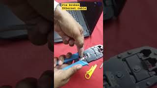 How to Fix a Broken Ethernet Cable and Crimp RJ45 Connector Without Crimping Tool Best Guide Ever [upl. by Reed]