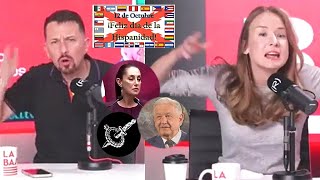 Afinogenova e Iglesias hacen causa común con AMLO y Sheinbaum condenando la Conquista de América [upl. by Akeihsat]