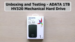 ADATA HV320  Unboxing and testing [upl. by Streeter]