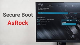 How to Enable or Disable Secure Boot in AsRock Motherboard [upl. by Norrej383]