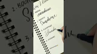 Handwriting styles ✍️shorts ytshorts shortvideo youtubeshorts calligraphy handwriting reels [upl. by Reace823]