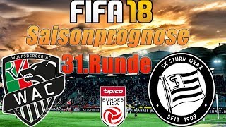 WAC vs STURM GRAZ  Saisonprognose 31Runde 21042018 [upl. by Naret]