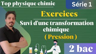 exercices suivi temporel dune transformation chimique  suivi par pression  2 bac série 2 [upl. by Etteroma691]