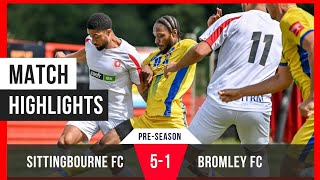 Sittingbourne FC vs Bromley FC U23s Presesson [upl. by Juan]