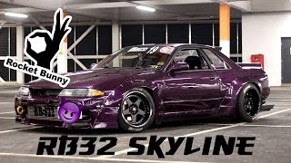 ROCKET BUNNY DRIFT R32 SKYLINE [upl. by Hgielyak]