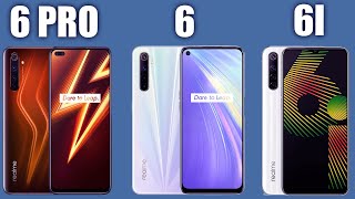 Realme 6 vs 6i vs 6 Pro Сравним всю линейку [upl. by Linkoski]