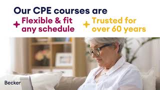 Becker CPE Courses amp Online Courses for CPE Credits [upl. by Elvyn]