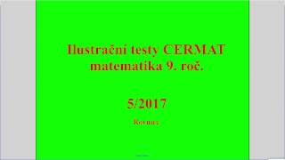 Rovnice  Př 5 2017  Ilustrační testy k přijímacím zkouškám z matematiky na SŠ [upl. by Sokcin]