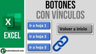 Crear botones con vínculos en Excel 🔗 [upl. by Nerot]