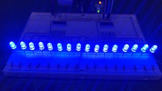 how to Control 16 LEDs with 74HC595 Shift Register  16 Channel led light Chaser using 74HC595 [upl. by Forta]