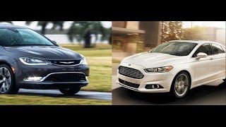 2015 Chrysler 200 vs Ford Fusion By the Numbers [upl. by Tremml357]