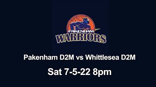 Pakenham Warriors D2M V Whittlesea [upl. by Nybor]