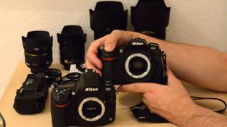 Nikon D700 versus D300  Unboxing und Review  German  HD [upl. by Yllrebmik]