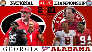 Georgia Bulldogs vs Alabama Crimson Tide National Title 2021 Live NCAA Game [upl. by Rabka]