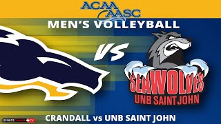 ACAA Mens Volleyball 🏐 UNBSJ  Crandall Nov 17 2024 [upl. by Oigaib]