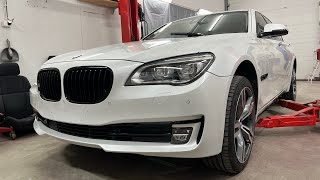 BMW F01 740D xDrive ZF 8hp vaihdelaatikon öljynvaihto ZF 8hp Transmission oil change flush [upl. by Rimaj]