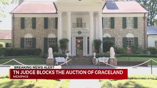 Court halts sale of Graceland in foreclosure auction [upl. by Llieno81]