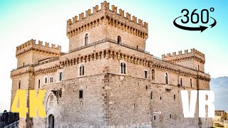 Castello Piccolomini  ITALY IN VR 360°  4K Immersive Walking Tour [upl. by Trebla]