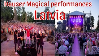 Hauser cello first time sing a song in stage amp magical evening in Latvia 11072024 [upl. by Sochor]