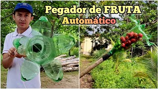 Como fazer PEGADOR DE FRUTA AUTOMÁTICO com garrafa PET [upl. by Atsirc]