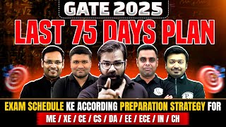 How To Prepare For GATE 2025 in Last 75 Days  GATE 2025 Preparation Strategy For All Branches [upl. by Allegra]