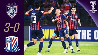 Johor remains unbeaten  Johor MAS  SH Shenhua CHN  Highlights  AFC Champions League Elite™ [upl. by Louth388]