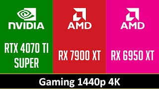 RTX 4070 TI SUPER vs RX 7900 XT vs RX 6950 XT [upl. by Trill]