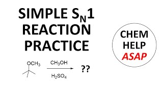 simple SN1 reaction practice [upl. by Nalad410]