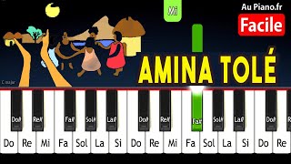 Amina tolé comptine africaine musique Piano Avec Paroles [upl. by Giarg]