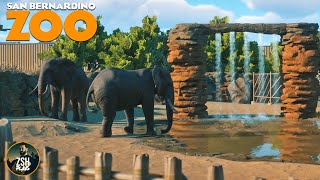 Building an Ethical Elephant Habitat in Franchise Mode  San Bernardino Zoo  Planet Zoo [upl. by Ylac]