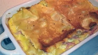 How to make Chicken Cordon Bleu Lasagna [upl. by Ennagroeg]