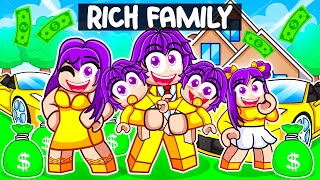 Dash Starts A RICH FAMILY In Roblox [upl. by Kachine]