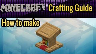 How to make a Lectern  Minecraft tutorial for beginners [upl. by Ozmo]