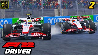 HAAS TEAM BATTLE KICKS OFF HAMILTONS WORST CAREER START  F1 22 Driver Career Part 2 [upl. by Ogires]