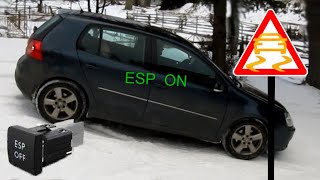 GOLF V 20 TDI 4MOTION  Different Type Of Haldex Test ESP OFF vs ESP ON [upl. by Eicats21]