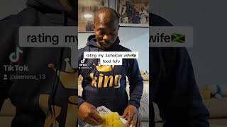 Rating my Jamaican wife fufu shortvideo Nigerianfoot wife husband [upl. by Savinirs]