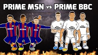 🔥MSN vs BBC🔥 Messi Suarez Neymar vs Bale Benzema Cristiano Ronaldo Frontmen 56 El Clasico [upl. by Natika]