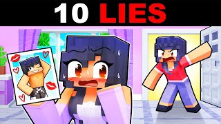 10 LIES about APHMAU in Minecraft [upl. by Nylavad]