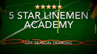 Off Season Football Training  Defensive Line Workout 2  Five Star Linemen Academy [upl. by Georgetta]