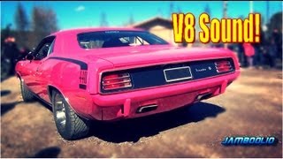 LOUD and PINK 1970 Plymouth Cuda 440  V8 sound [upl. by Esnofla329]