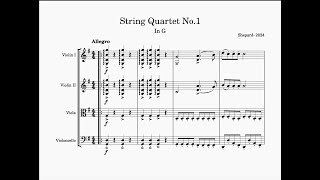 String Quartet No1 Mvt1 Original Composition [upl. by Tenom]