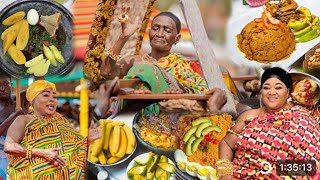 Asantehemaa And Queen mothers showcase Ashanti Traditional Food [upl. by Neetsirk]