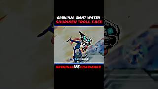 Greninja Vs Charizard  Greninja Face 😈 pokemon shortsfeed [upl. by Hsima754]