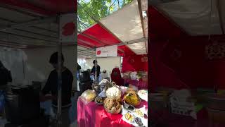 Moroccan Flavors in Place de la Bastille this morning 🥘 🇲🇦 morroco المغرب paris [upl. by Hart883]