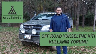 OFF ROAD YÜKSELTME KİTİ KULLANIM YORUMU  IRONMAN 4quot YÜKSELTME KİTİ  ARAZİ MODU [upl. by Aisatana381]