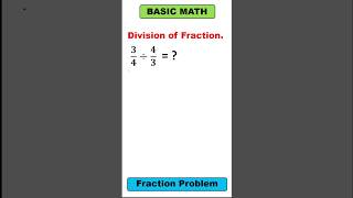 How to Divide a Fraction by a Fraction😎 ShortVideo Maths tutor mathtrick learning [upl. by Akimehs]