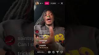 Sahbabii instagram live after album release sahbabii [upl. by Novad]