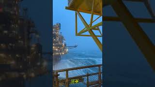 North sea oil rig Storm [upl. by Ambrosius]