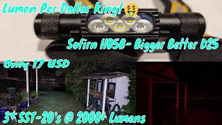 Sofirn H05B Headlamp Review 5 LEDs  2000 Lumens The D25 Killer [upl. by Sukey]