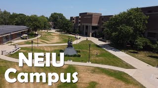 Northeastern Illinois University  4K Campus Drone Tour [upl. by Zolly]